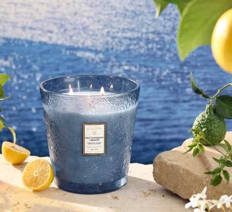 Mediterranean Lemon Voluspa Candle | 2 W Hearth