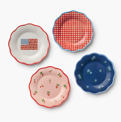 Americana Melamine Dessert Plate (Set of Four)