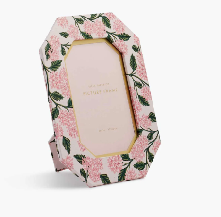 Pink Hydrangea Wrapped 4x6 Frame
