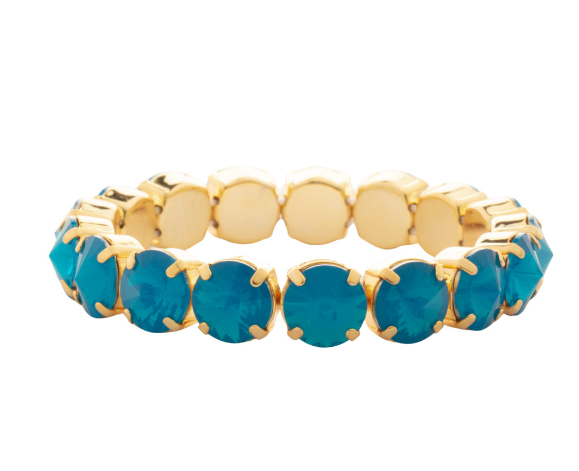 London Stretch Bracelet | Caribbean Blue Opal