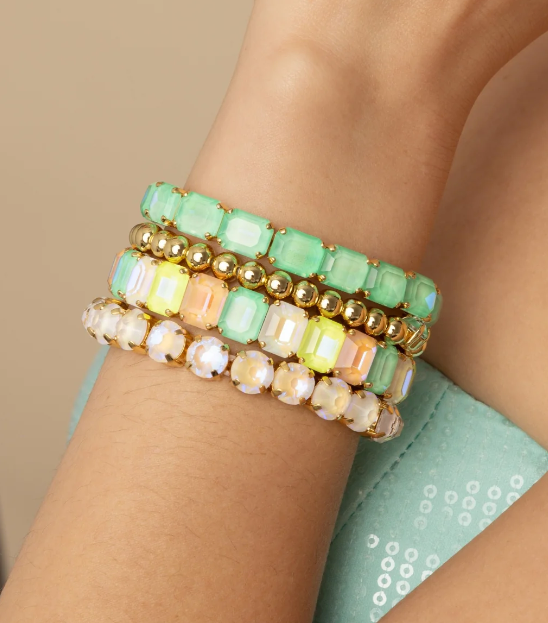 Octavia Stretch Bracelet | Mango Mint