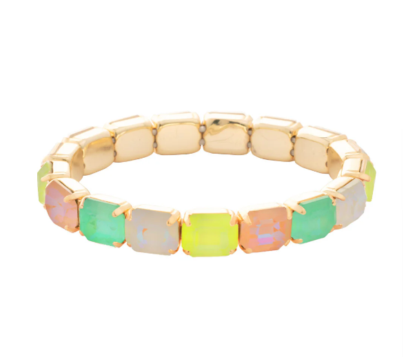 Easton Emerald Cut Stretch Bracelet | Mango Mint