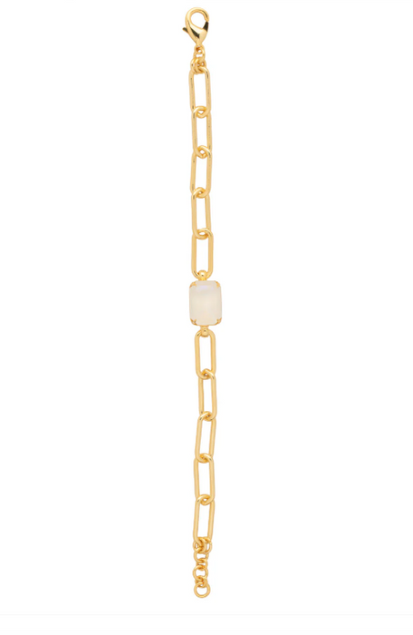 Nia Tennis Bracelet | White Aurora