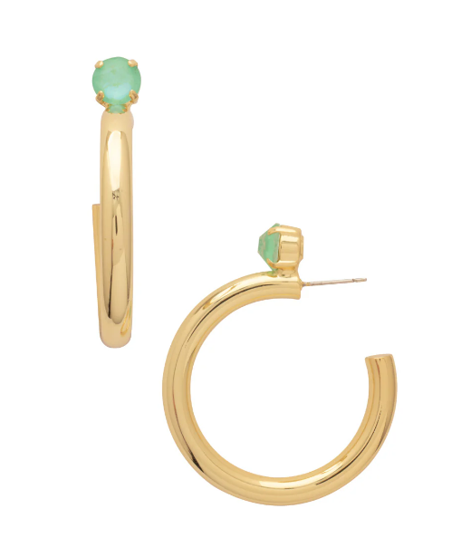 Keeley Studded Hoop | Mint Delite