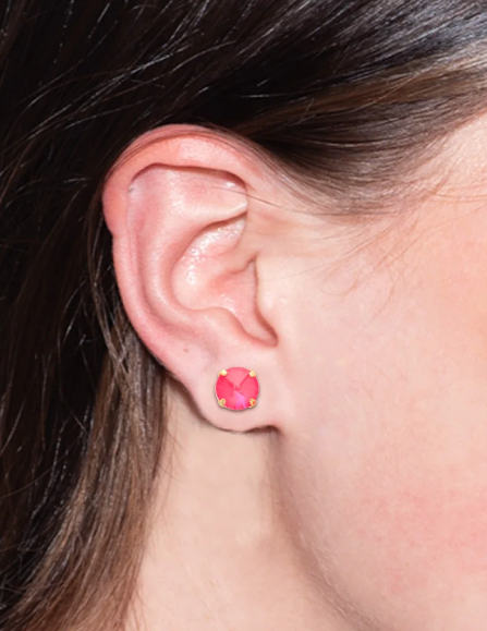London Studs | Electric Pink