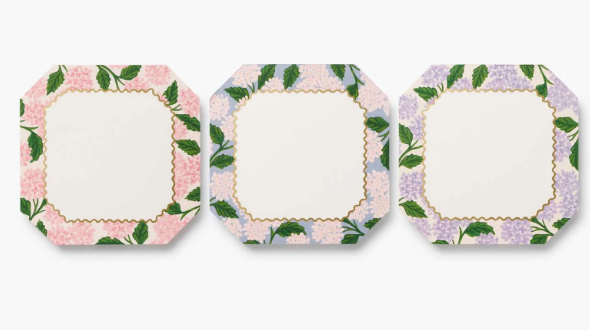 Pink Hydrangea Mini Notepad Trio