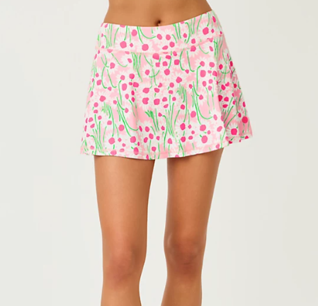 UPF 50+ Luxletic Aila Skort | Conch Shell Pink Lil Sunny Daisies