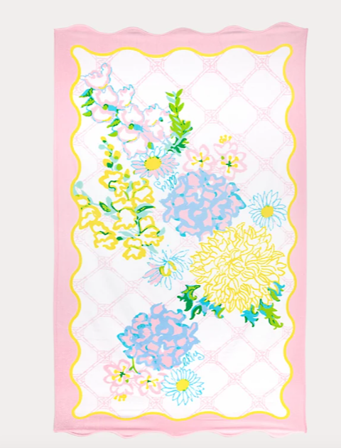 Lilly Garden Home Scallop Beach Towel