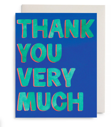 Thank You Very Much Card