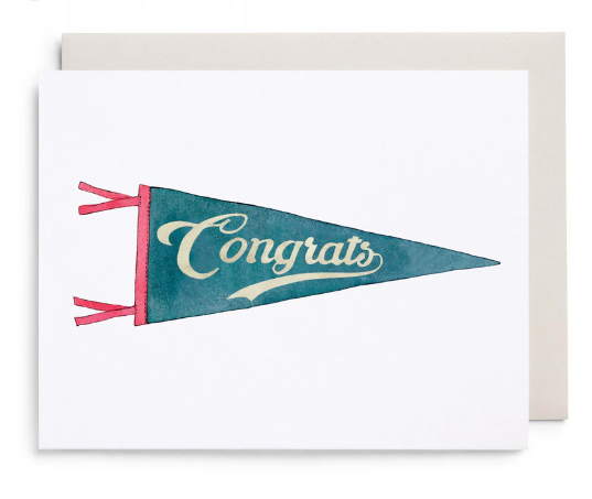 Congrats Pennant Card