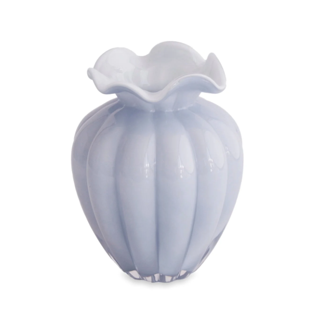 3245 GLASS VENTO Large Vase | Periwinkle