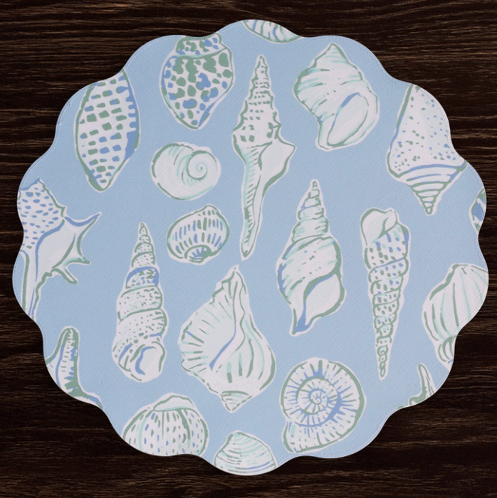 3133 VIDA Placemat Set | Shells & Scallops