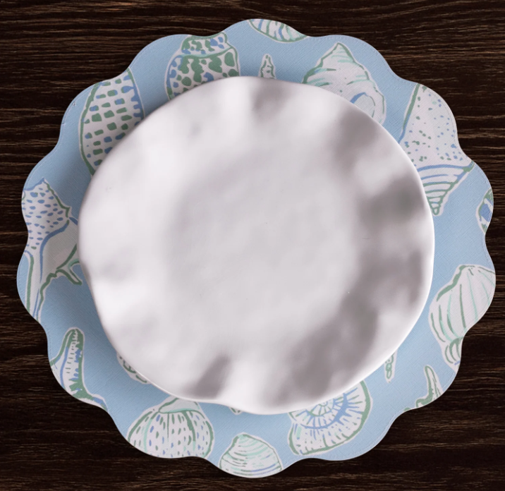 3133 VIDA Placemat Set | Shells & Scallops