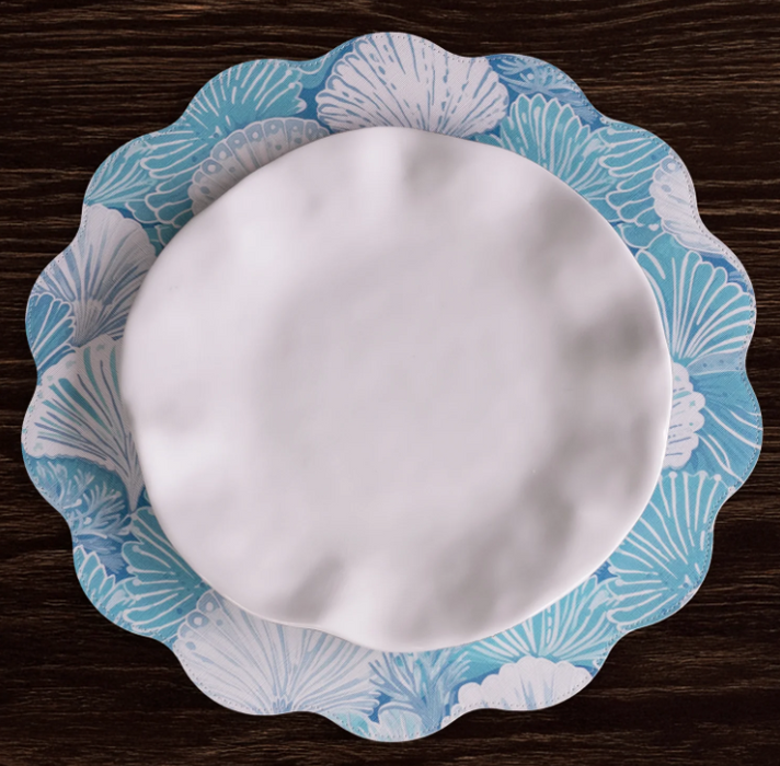 3133 VIDA Placemat Set | Shells & Scallops