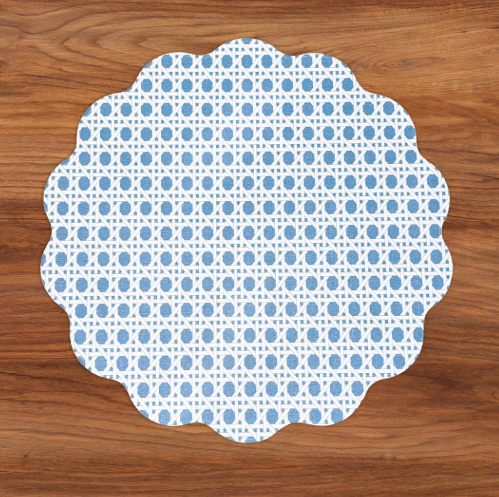 3257 VIDA Placemat Set of 4 | Sealife & Rattan