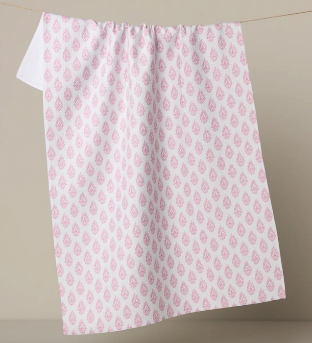 Geometry Tea Towel | Pink Poppy