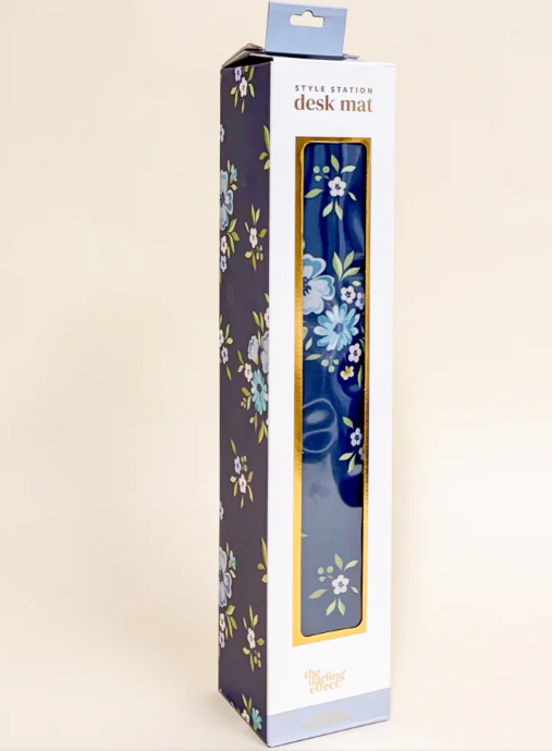 Navy Endless Daydream Desk Mat