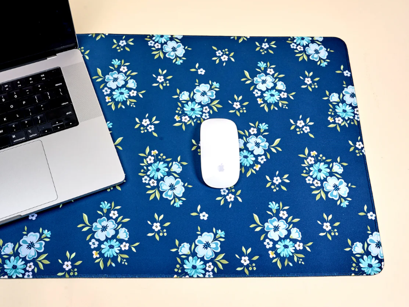 Navy Endless Daydream Desk Mat