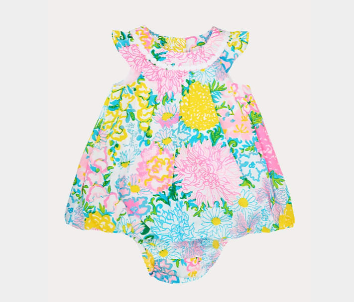 Baby Paloma Bubble Dress | Multi Lilly Garden