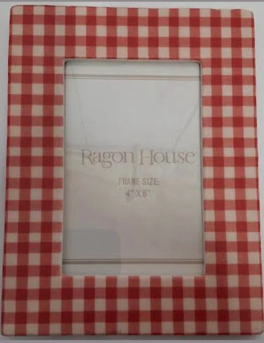 Red Gingham 4x6 Frame
