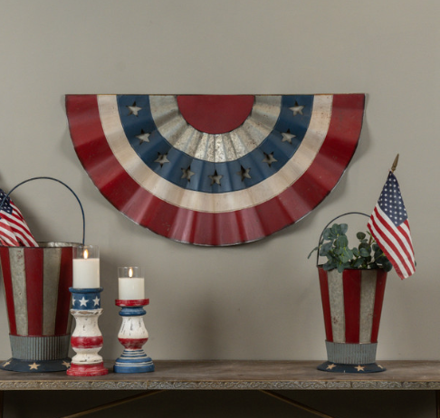 36" Metal Americana Bunting
