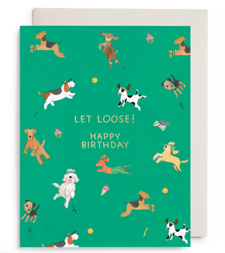 Off Leash Birthday Card