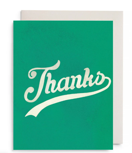 Varsity Thanks Card