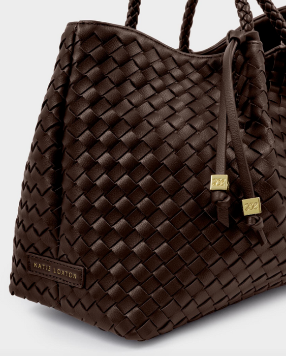 Nova Small Shoulder Tote | Chocolate