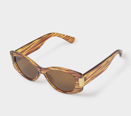 Rimini Sunglasses (118) | Striped Brown