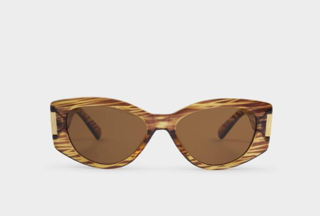 Rimini Sunglasses (118) | Striped Brown
