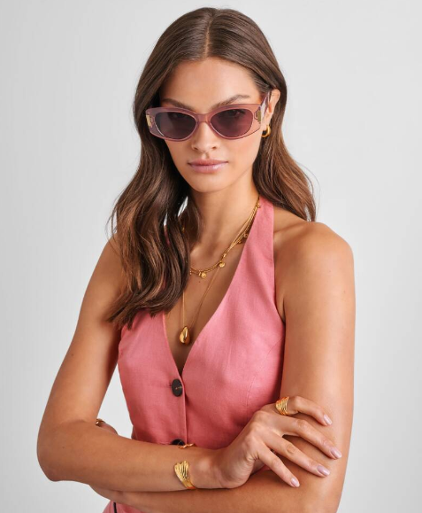 Rimini Sunglasses (117) | Pink Transparent