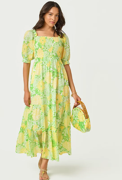 Hadley SS Smocked Maxi Dress