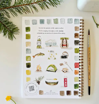 Camping Watercolor Workbook
