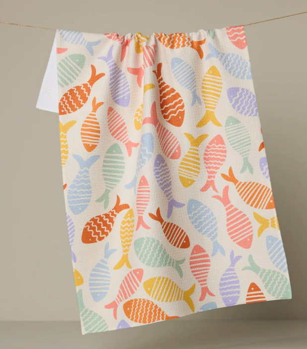 Geometry Tea Towel | Fish Flip