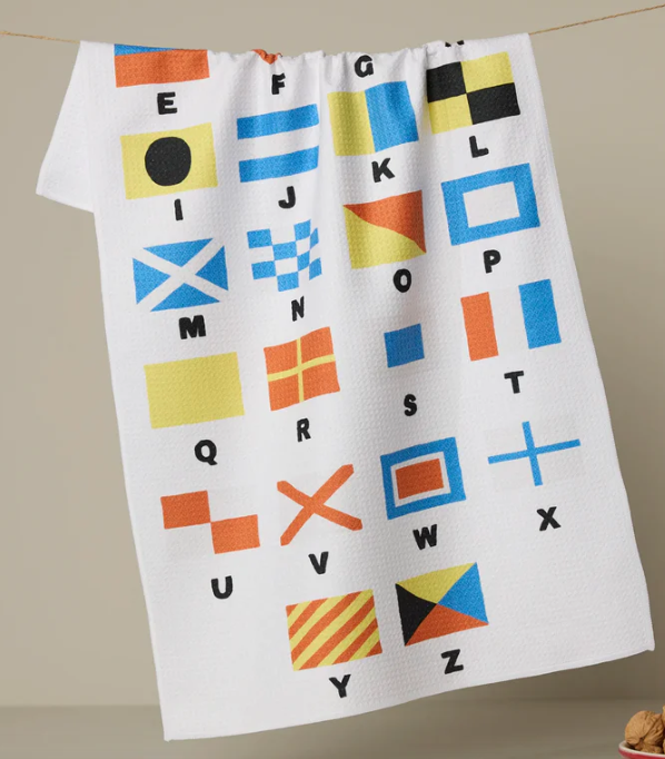Geometry Tea Towel | Signal Flags