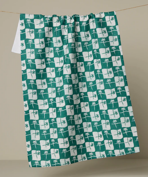 Geometry Tea Towel | La Brisa Green