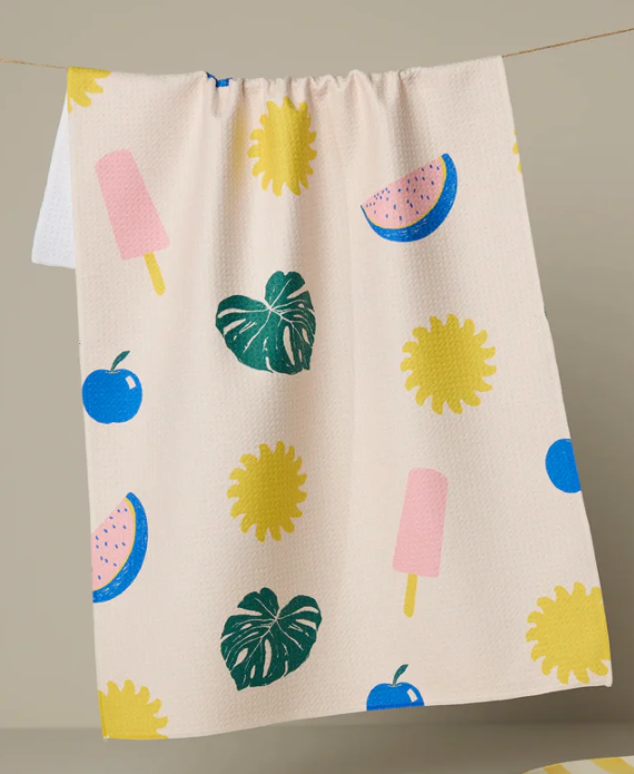 Geometry Tea Towel | Fruity Pop