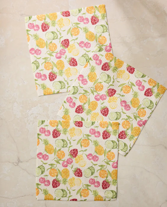 Geometry Dishcloth Set | Disco Fruits