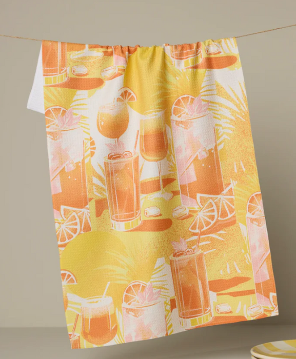 Geometry Tea Towel | Sunset Happy Hour