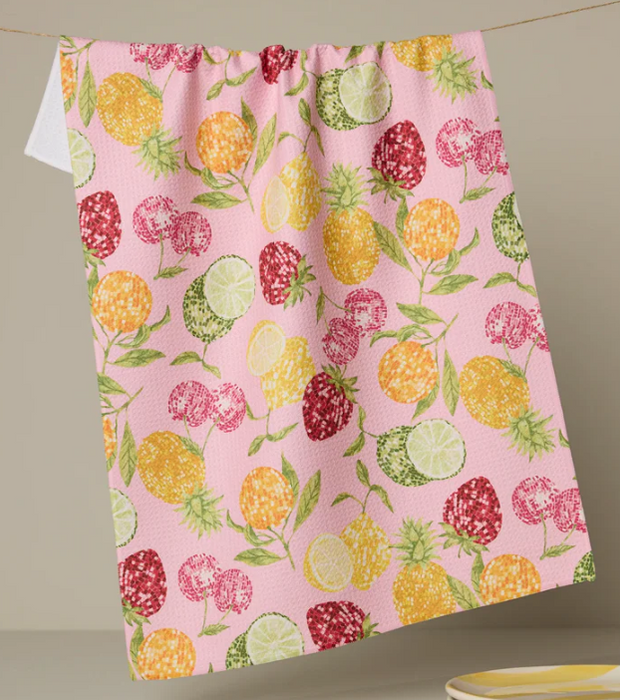 Geometry Tea Towel | Disco Fruits