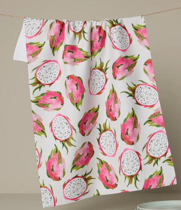 Geometry Tea Towel | Pink Dragon