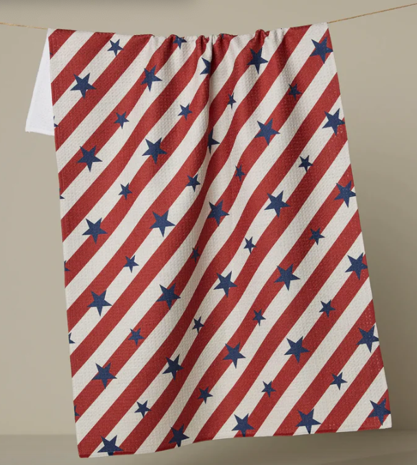 Geometry Tea Towel | Patriotic Stripe