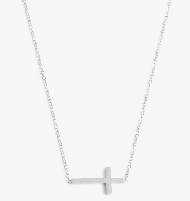 Cross Silver Water-Resistant Chain