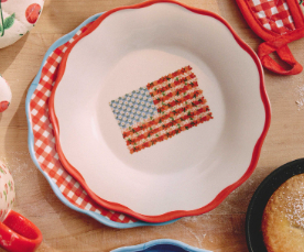Americana Melamine Dessert Plate (Set of Four)
