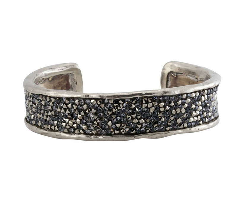 KRIS8WZ WHITE Bronze Kristal Cuff
