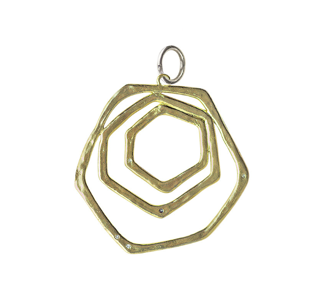 HL4MS-TPL Honey Love Triple Honeycomb Pendant