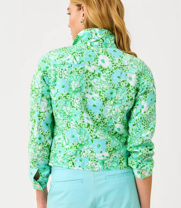 Seaspray Linen Jacket | Mint Condition Burst of Joy
