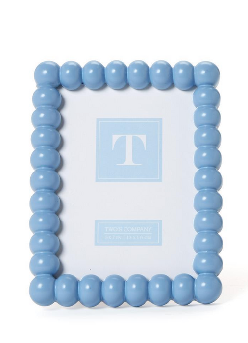 5x7 Blue Hobnail Frame