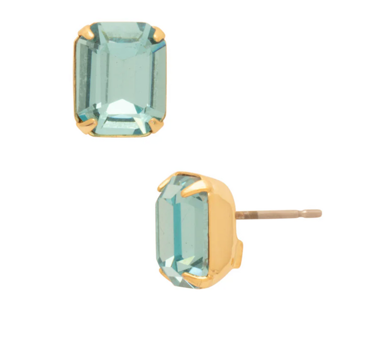 Octavia Studs | Aquamarine