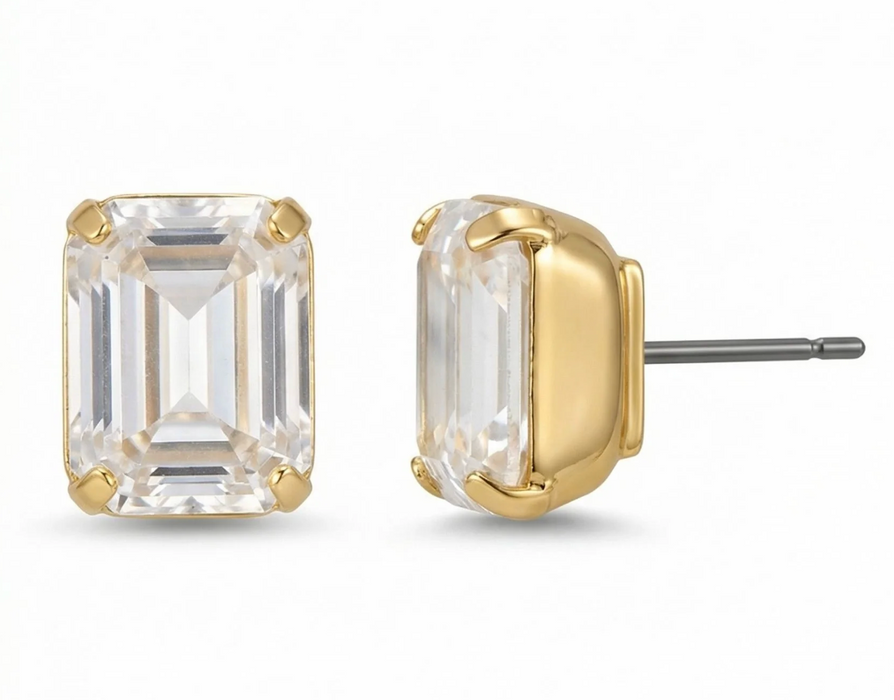 Octavia Studs | Crystal
